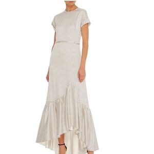 NWT Hellessy Ravena BNW Polka Dot Ruffle Hem Dress Size 8